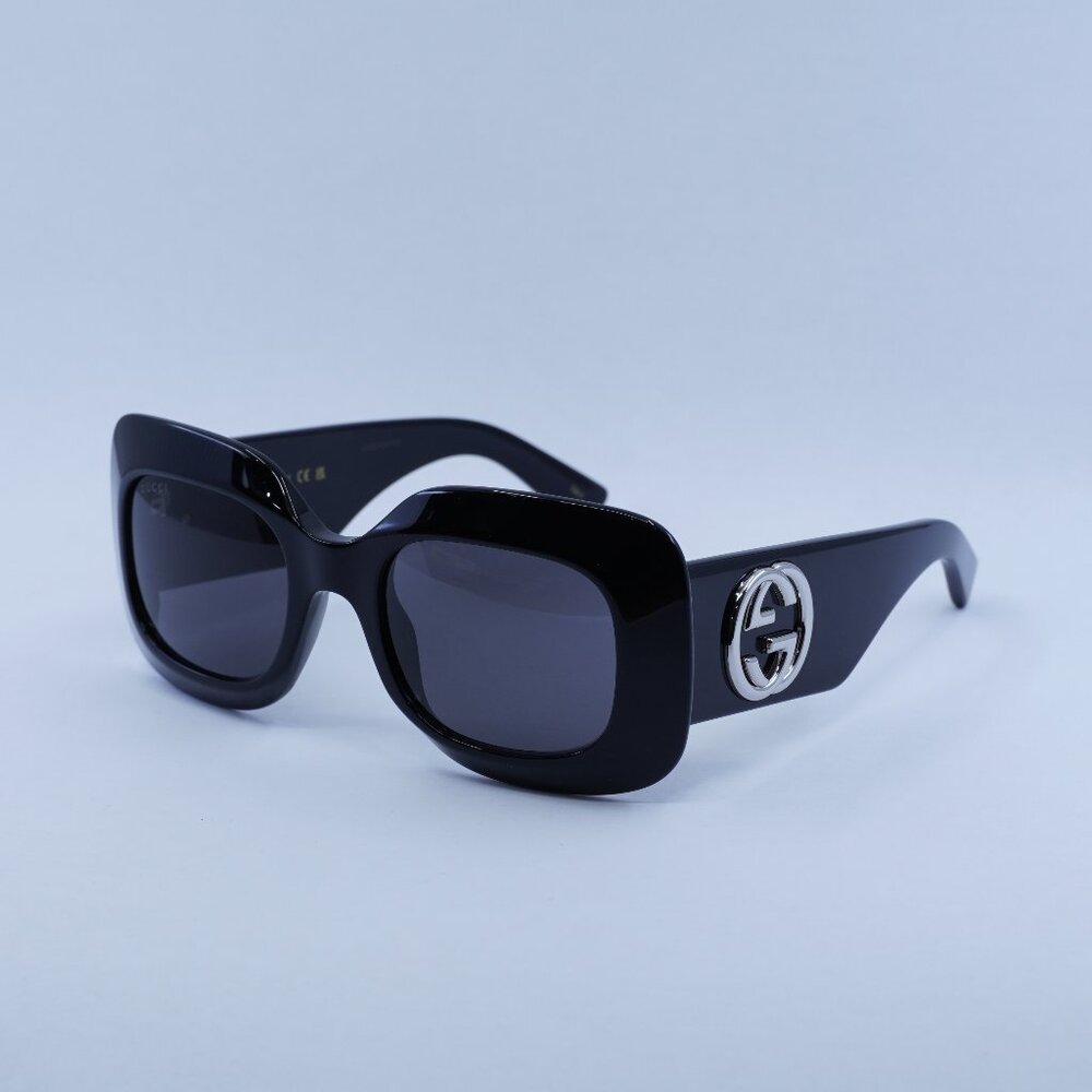 🕶️ New Gucci GG1695S 001 Sunglasses - Black Frame, Grey Lenses